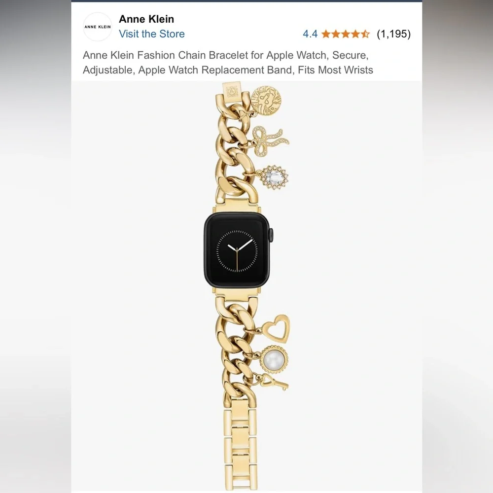 anne klein adjustable apple watch band!